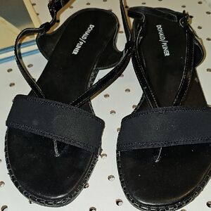 Donald J. Pliner Black Strappy Sandals